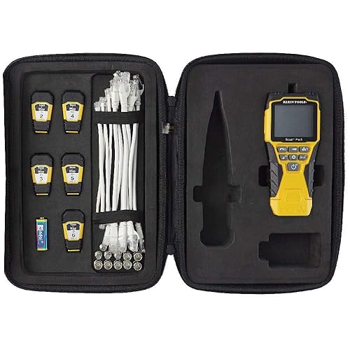 Klein Tools Comprobador de cables coaxiales VDV501-853, Scout Pro 3 con control remoto de prueba y mapa, incluye controles remotos 2 - 6, pruebas de