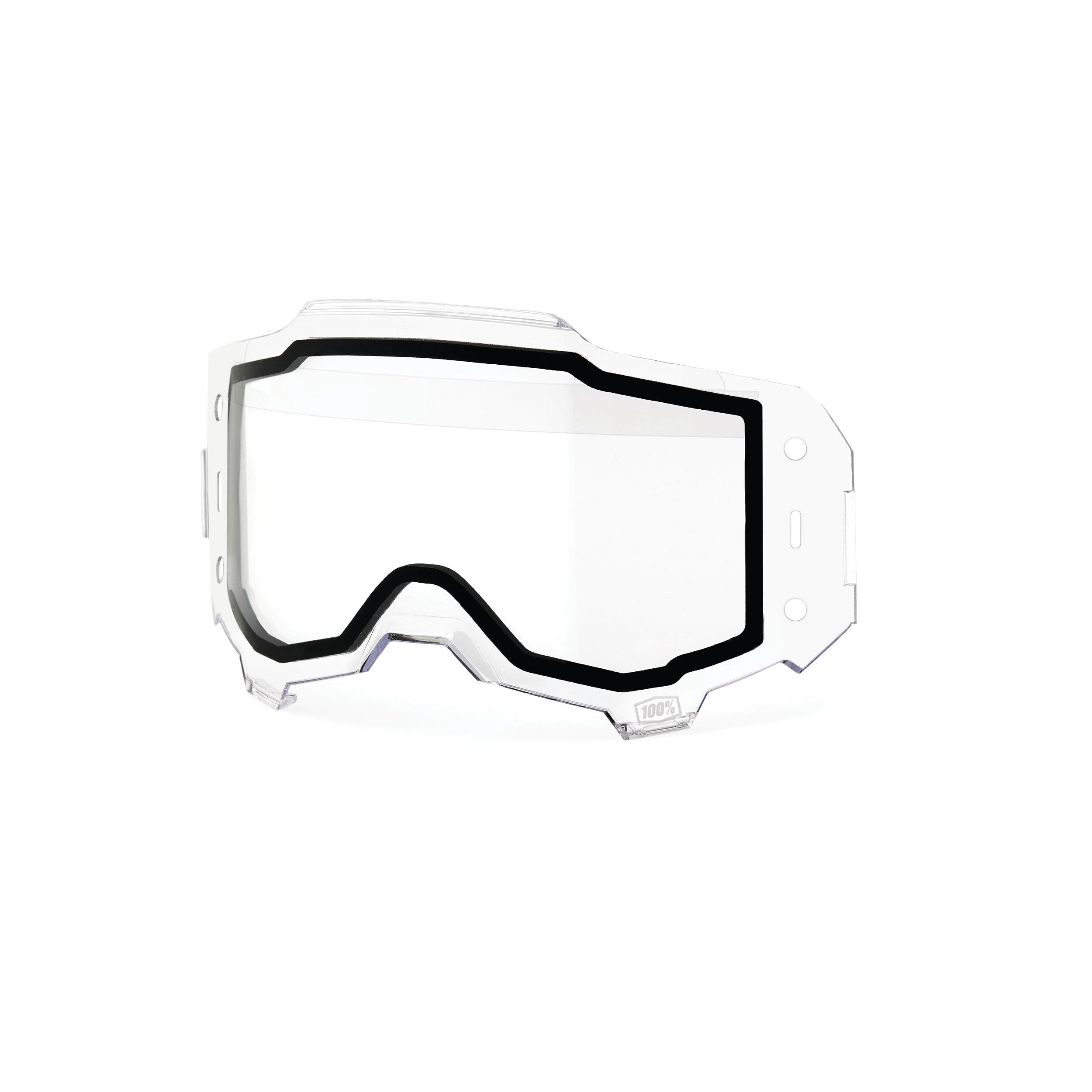 100% MÁSCARAS ARMEGA FORECAST Remplacement Dual Pane Clear Lens