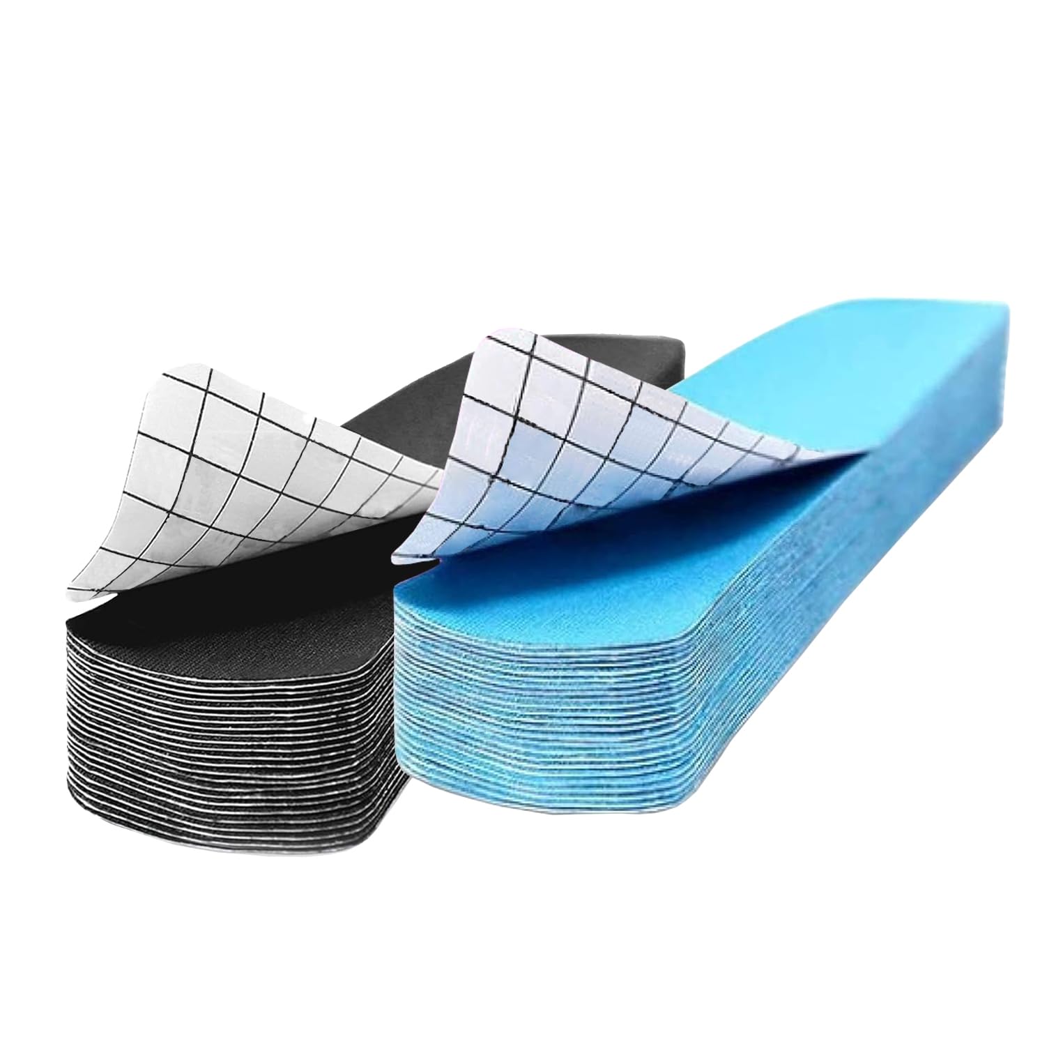 axion Precut Kinesiology Tape Set of 50 Black Blue Waterproof Skin-Friendly Elastic Self-Adhesive Bandage Physio Tape Ideal for Sports and Everyday Use