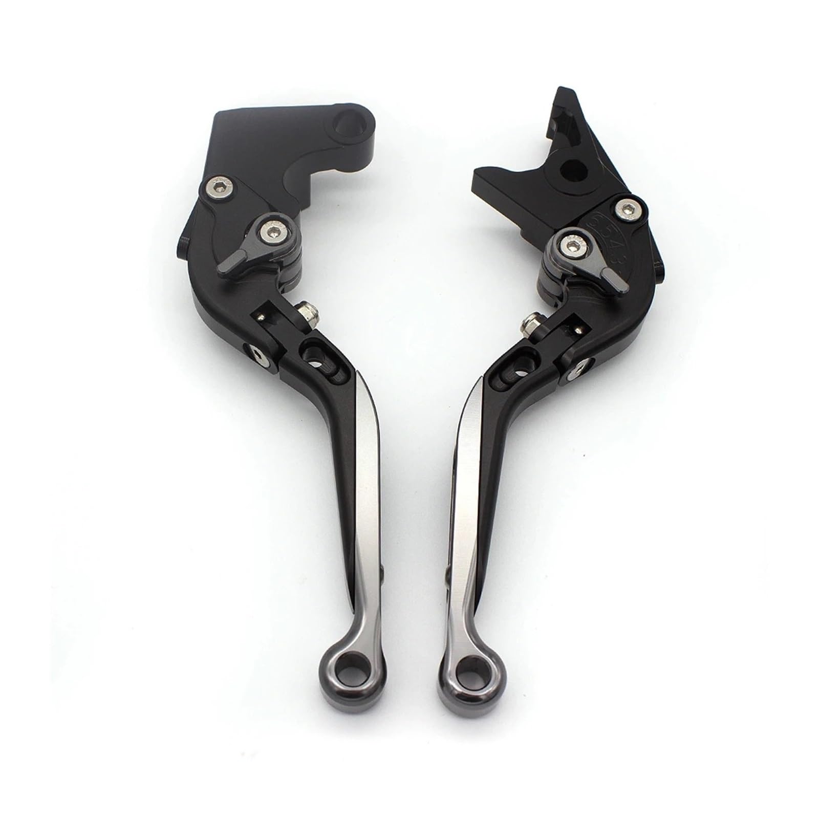 JWQEBNS Motorcycle Brake Clutch Levers for Buell XB12R XB12Ss XB12Scg 2009 CNC Motorcycle Adjustable Folding Extendable Brake Clutch Lever Handle(Fold Extend Gray)