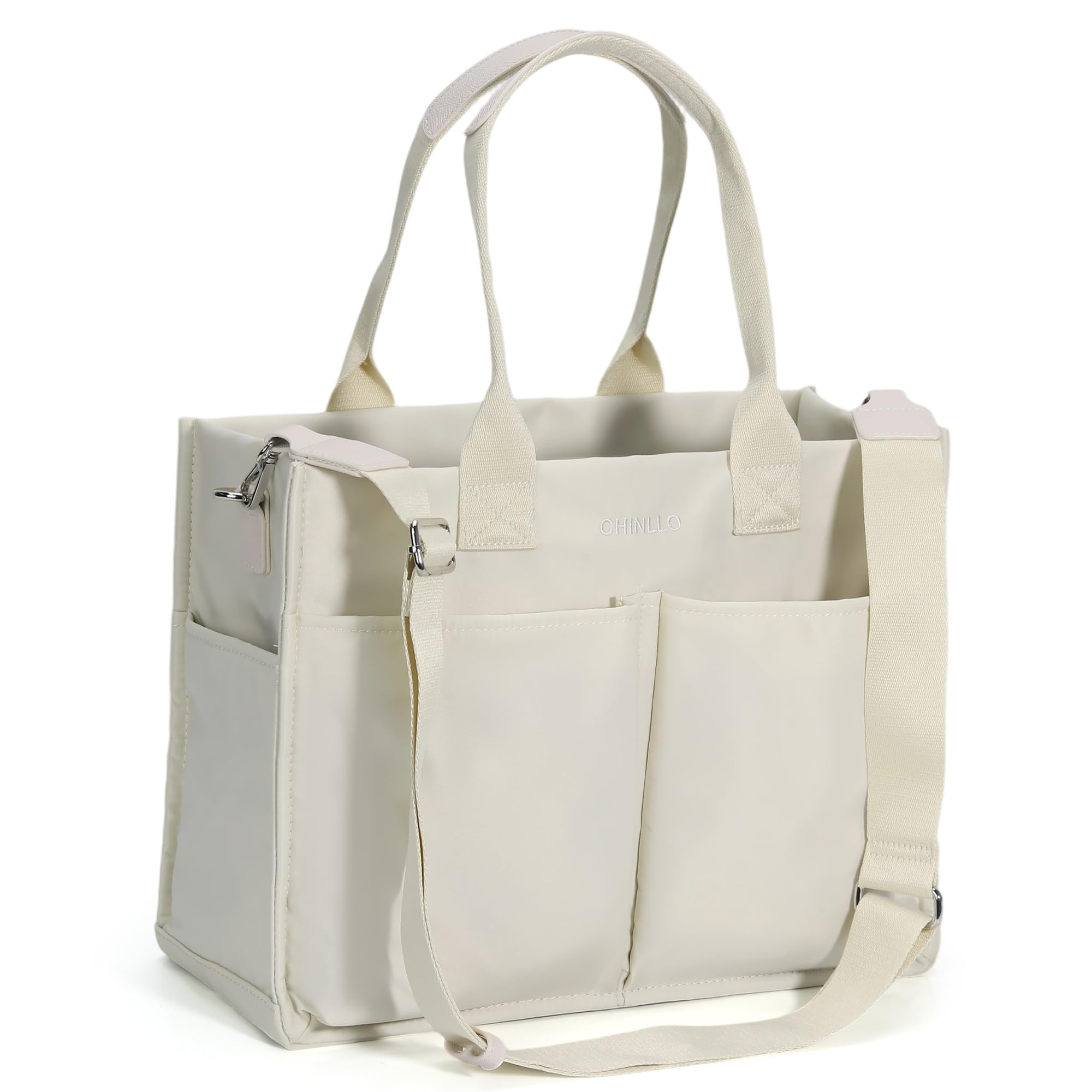 Chinllo Tote Bags for Women, Compartments Nylon Large Tote Handbags
