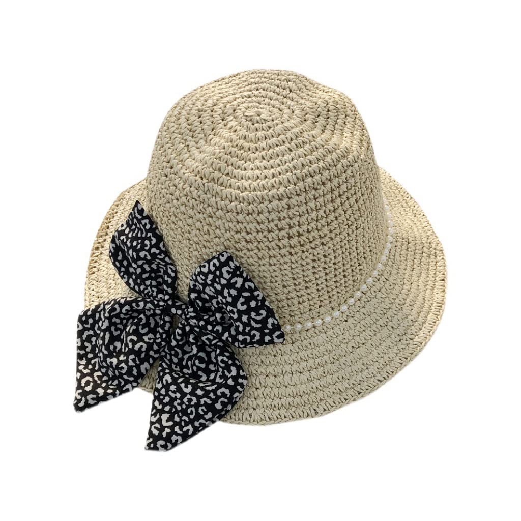 Chapeau de paille pliable pour la plage et les sorties d'été au bord de mer
