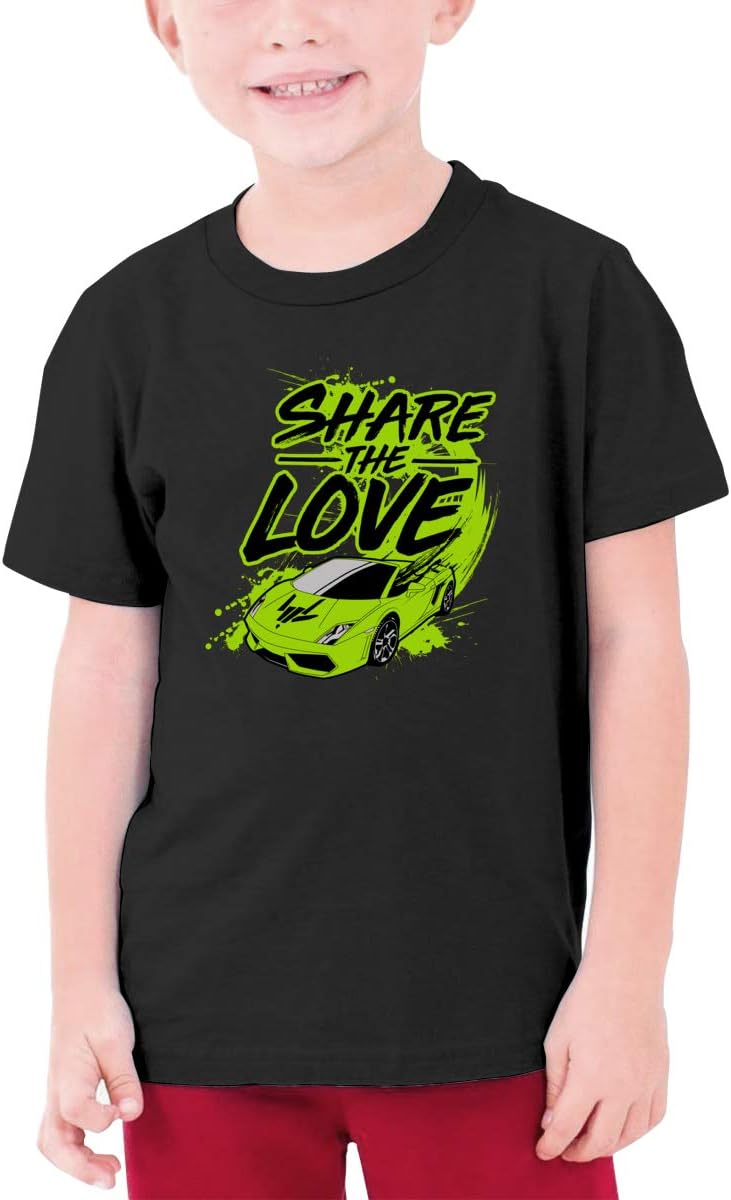 Sharer The Love T-Shirt for Youth Boys and Girls Black