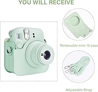 Vista 60 de Rieibi Funda para cámara compatible con Fuji Instax Mini 12 – Funda de transporte para cámara instantánea Fujifilm Instax Mini 12 – Mini 12 Funda