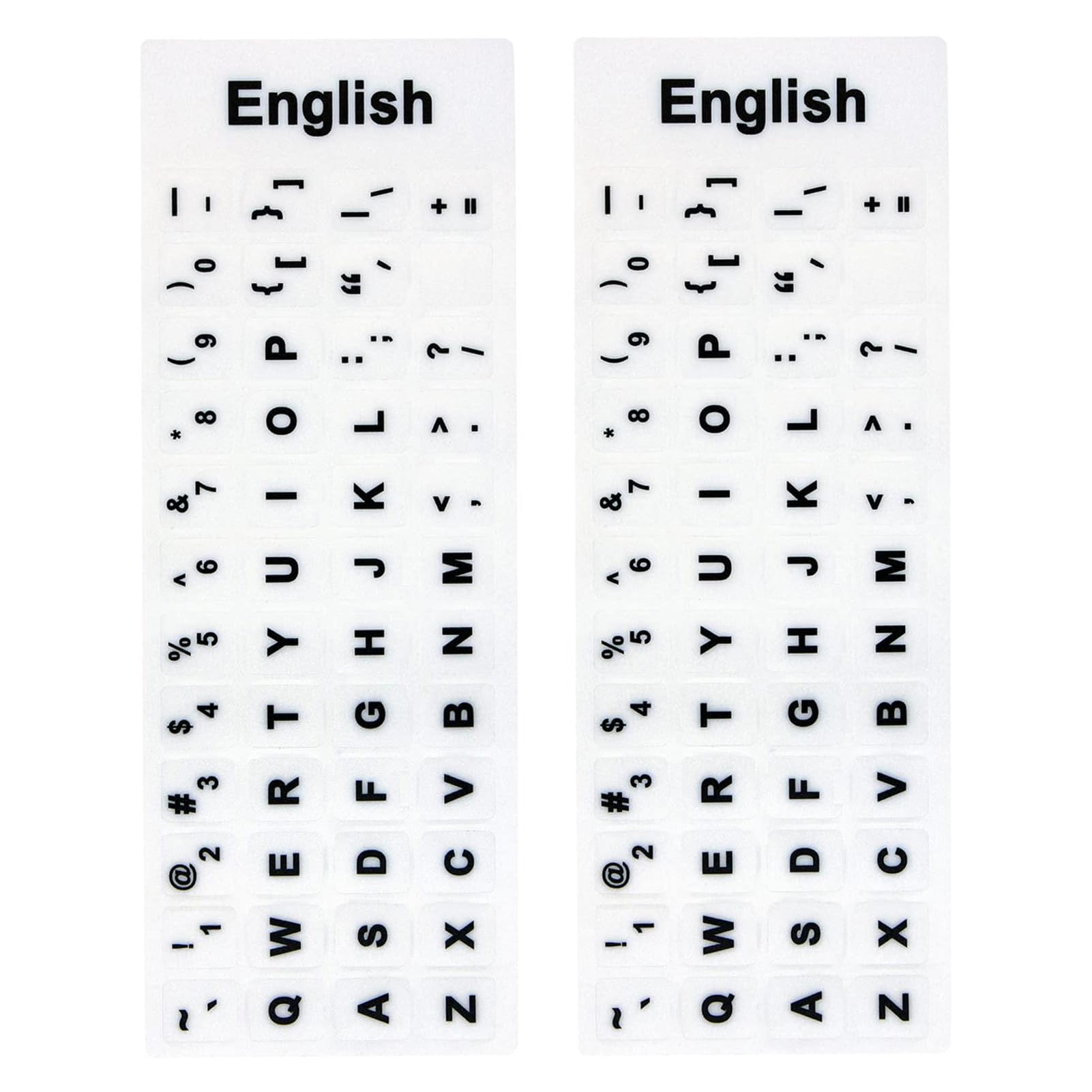 Autocollant pour clavier anglais stickers de rechange ordinateur bureau PC - 8