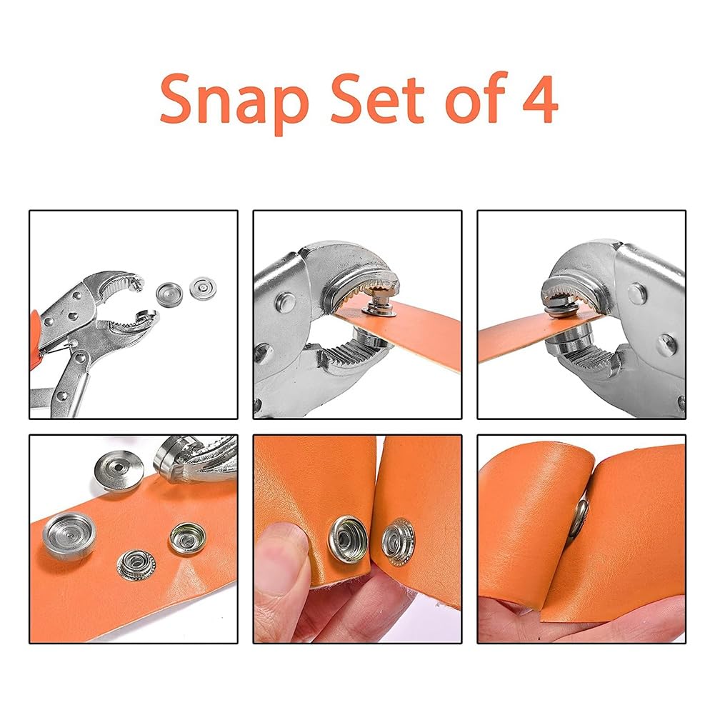Set mit Druckknöpfen, verstellbar, mit Druckknöpfen für Leinwand, Bootsabdeckungen
