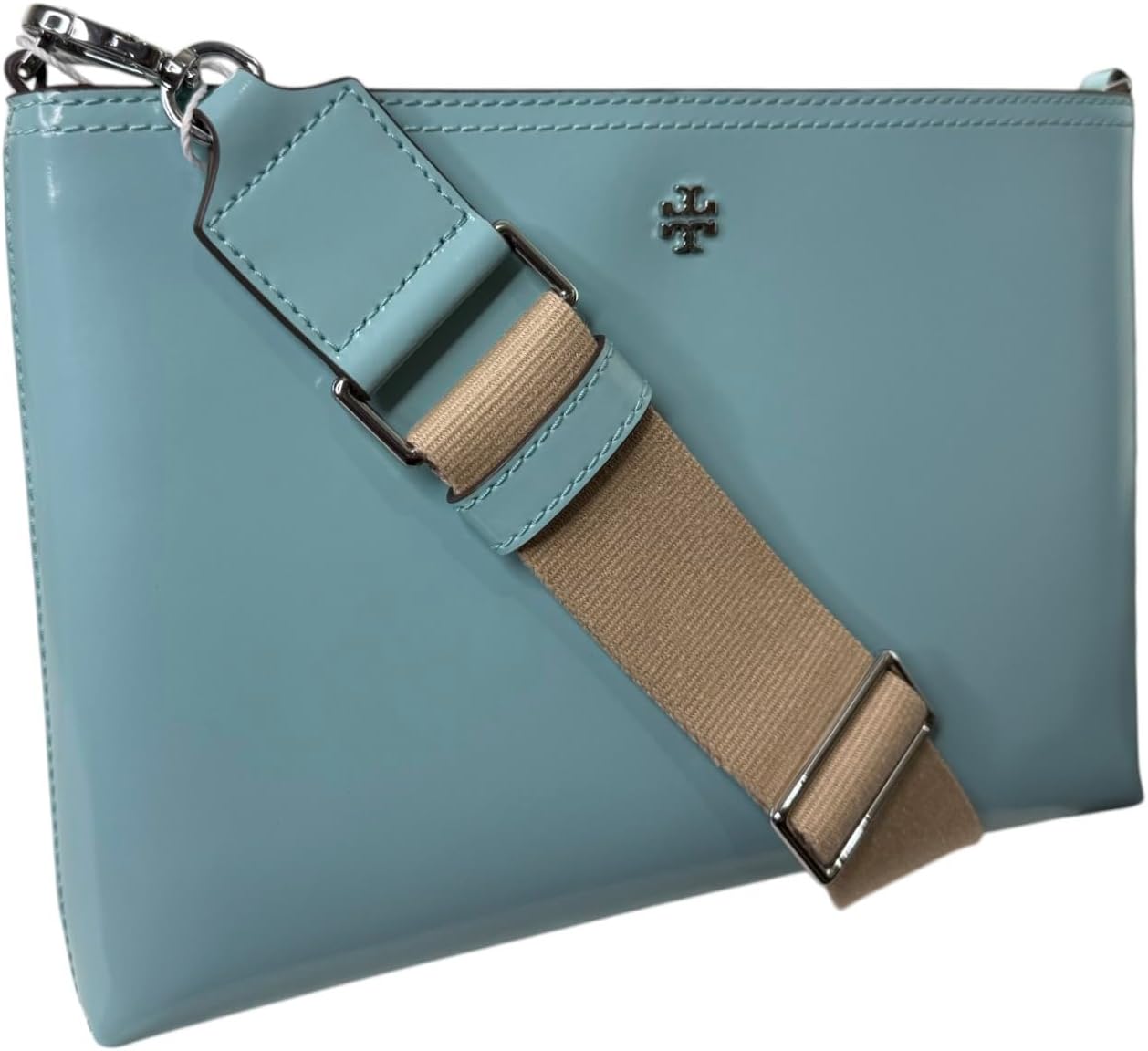 Tory Burch Womens 148314 Blake Swingpack Pebbled Leather Crossbody Shoulder Bag, - Image 2