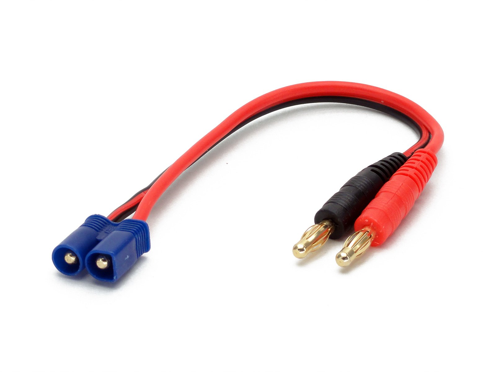 Battery Charger Charging Cable: EC3 IC3 Male (EC-3 EC-3) to 4mm Bullet Banana Plugs