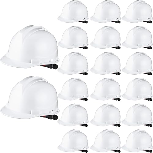 Ramede 20 Pcs 4 Pt. Suspension Hard Hat Bulk Safety