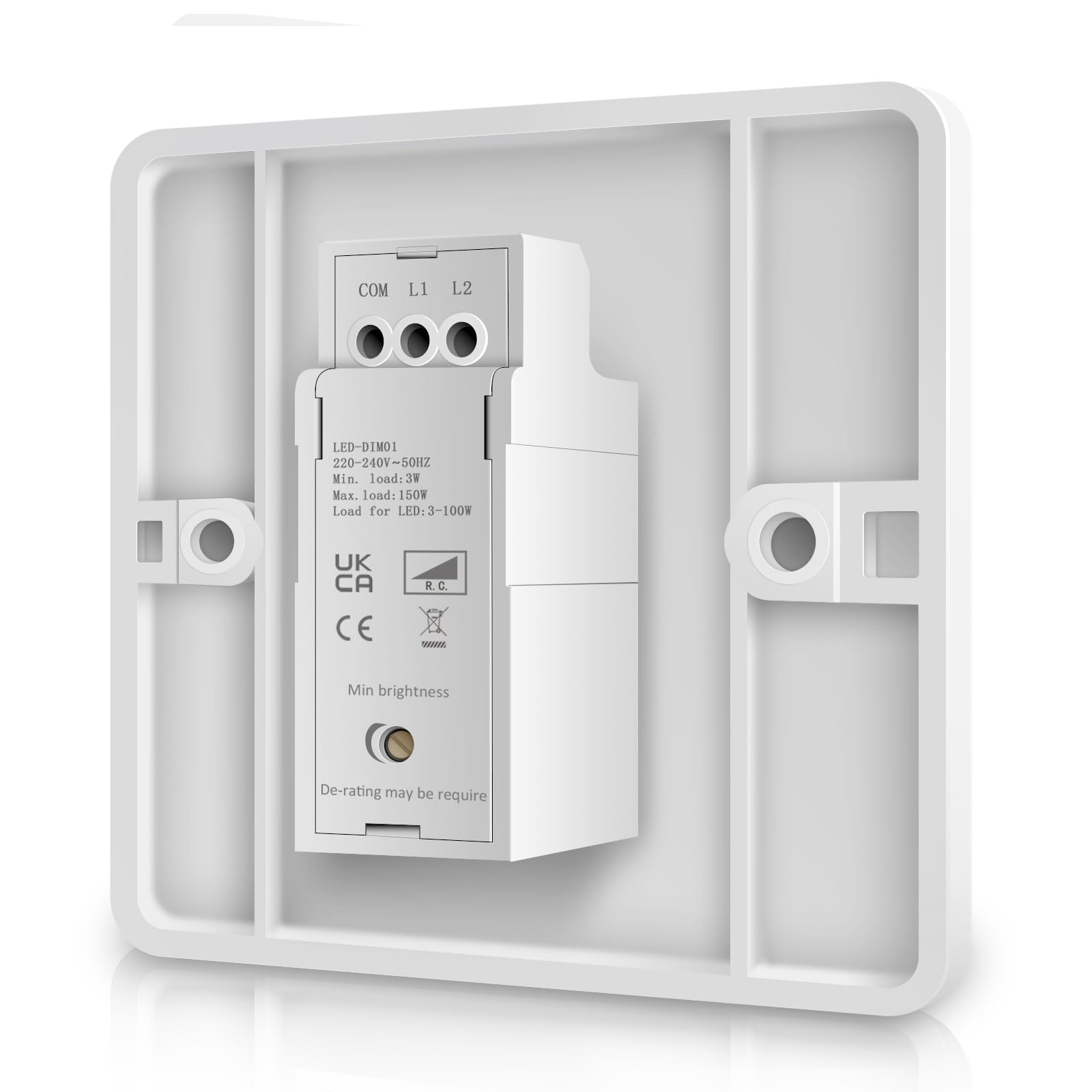 LED Dimmer Schakelaar voor Dimbare LED/Halogeen/Gloeilampen