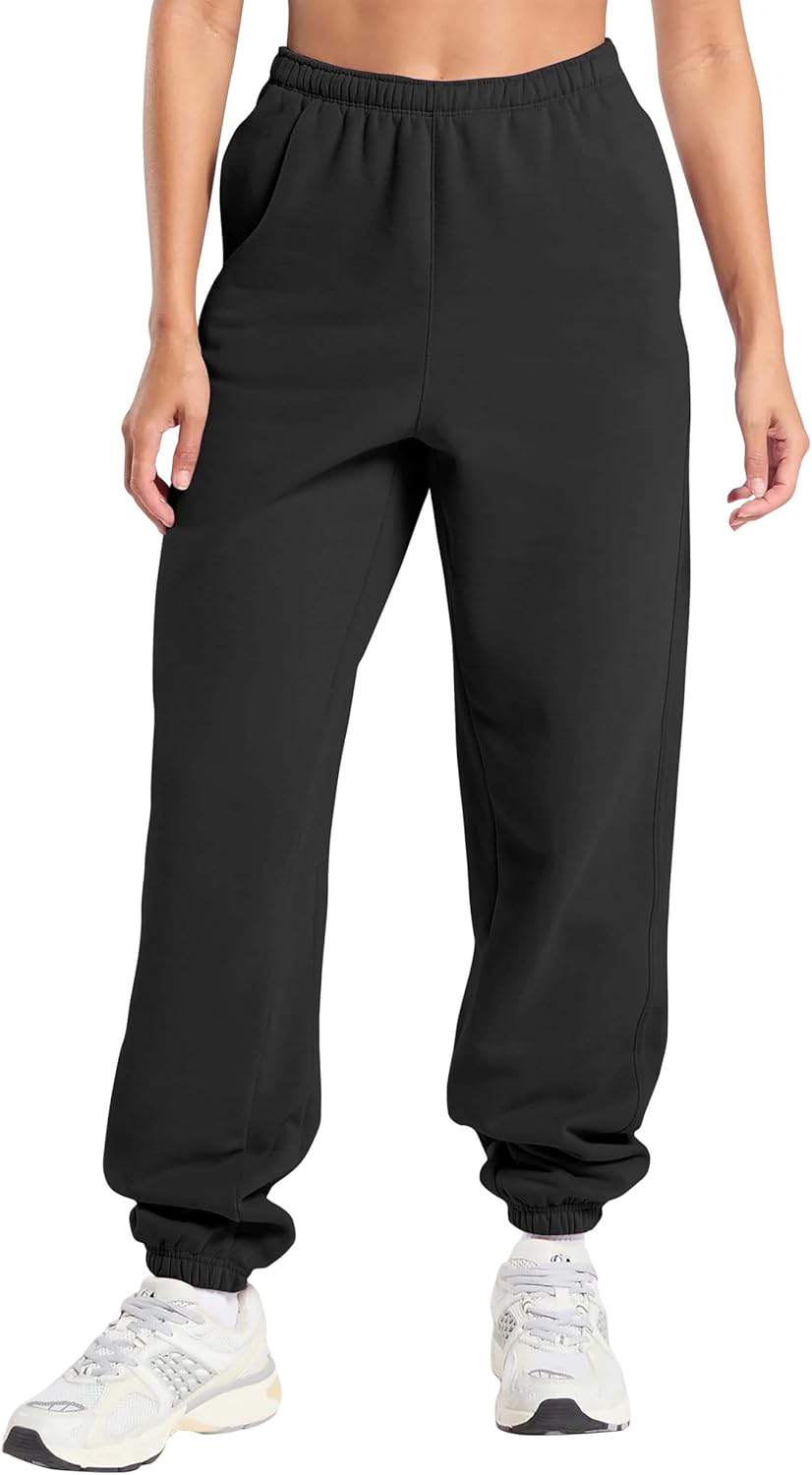 Hat and Beyond Womens Oversized Heavyweight Sweatpant with Pockets Loose Fit Gym Lounge Essentials Fleece Joggers S-5XL