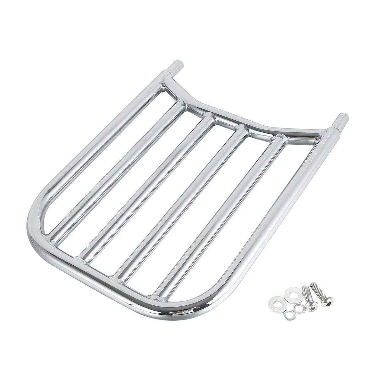 Chrome Backrest Sissy Bar Luggage Rack Compatible with Indian Chieftain