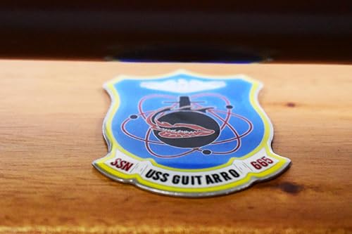 Miniatura 5 de Squadron Nostalgia LLC USS Guitarro SSN-665 Modelo de submarino, US Navy, modelo a escala, caoba, clase de esturión