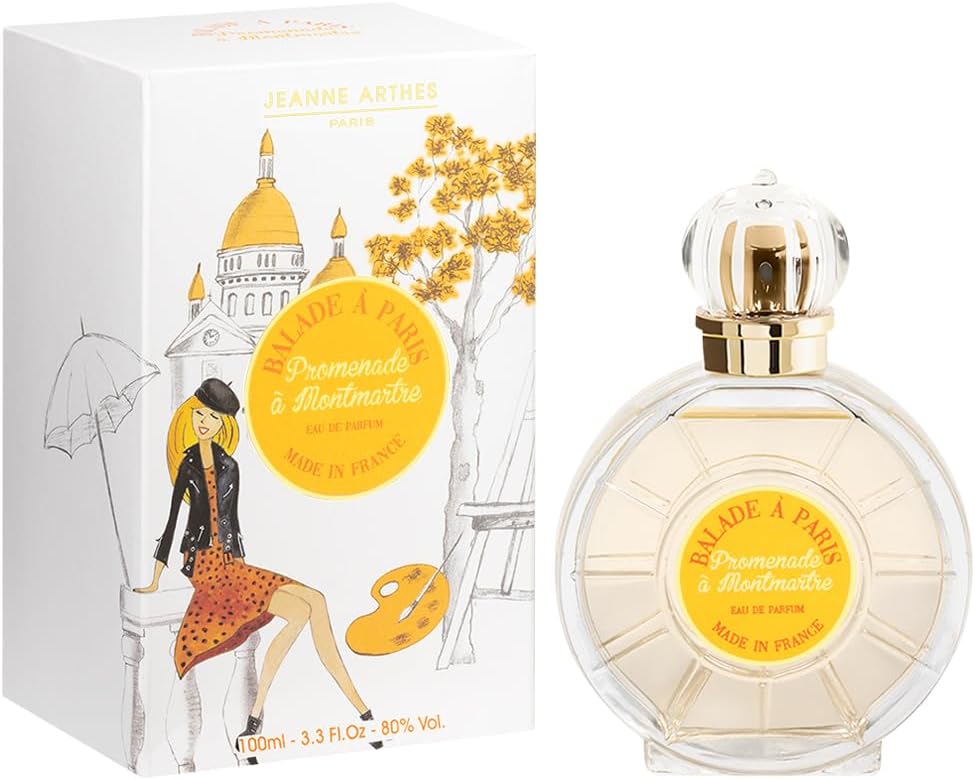 FRENCH WAY OF LIFE, Balade à Paris, Promenade à Montmartre Eau de Parfum, Spray perfume for women, Fruity Floral, Notes of Bergamot, Mandarin, Orange Pulp, Made in France, 3.38 Fl.oz