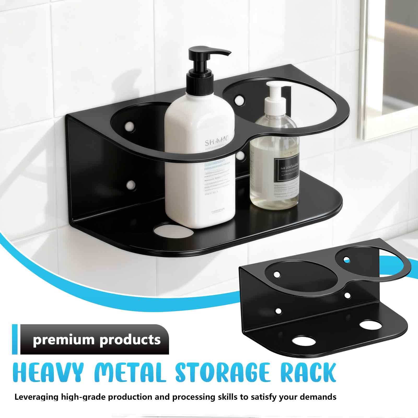 Porta lattine, 2 fessure per bombolette spray, supporto per bombolette spray, officina robusta, per garage, negozio, bagno e casa