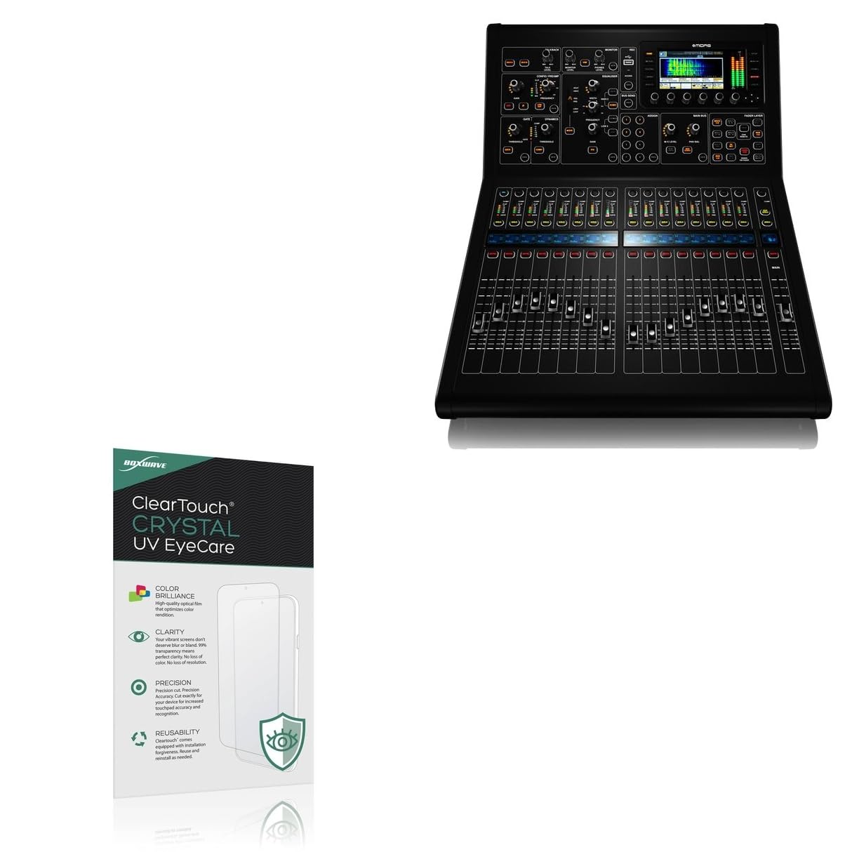 BoxWave Screen Protector Compatible With MIdas M32R - ClearTouch Crystal Anti-UV EyeCare (2-Pack), Filters out Harmful Blue Light Reduce Fatigue