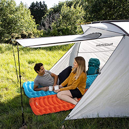 Almofada Invasor Ultraleve Inflável para Acampamento – Tapete com bomba de pé embutida, Colchão de a
