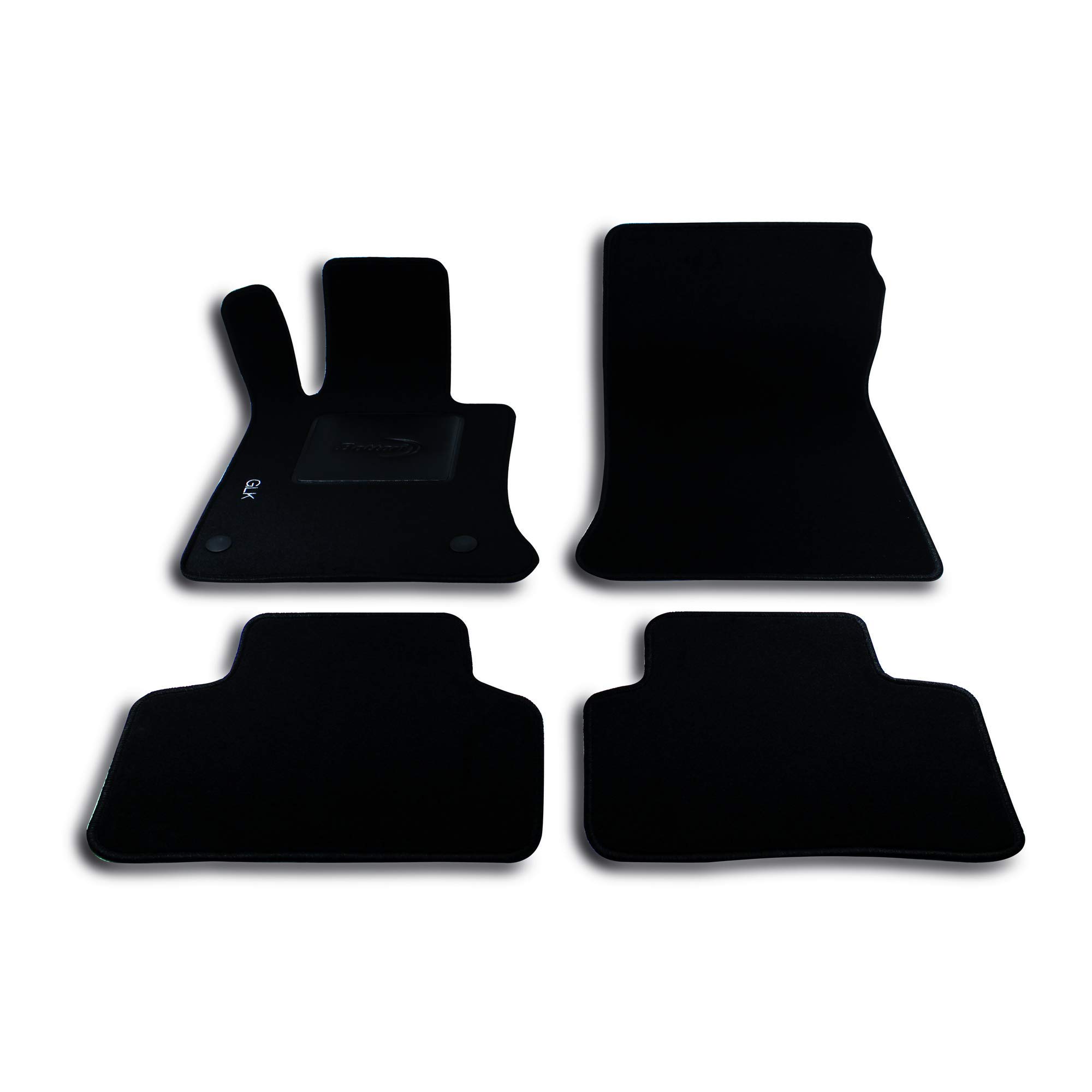 Set 4 tappetini neri e blu per auto sparco in moquette