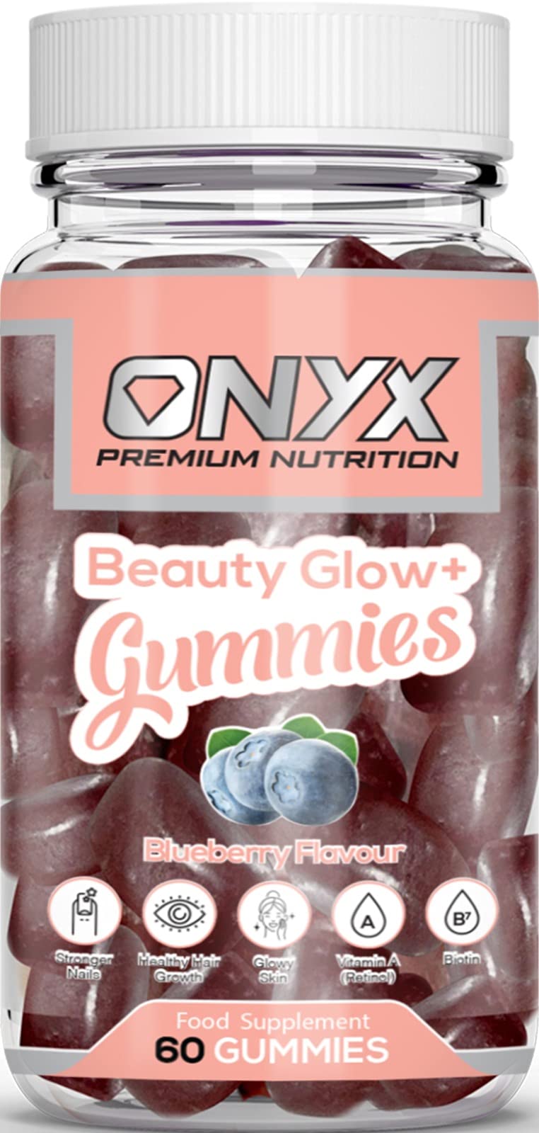 Beauty Gummies Biotin Hair Growth & Thickening for Women, Men and All Hair Types - Vegan & Gluten Free Hair Gummies with Biotin, Zinc, Vitamin D3, Selenium and Vitamin C for Healthy Hair, Skin & Nails