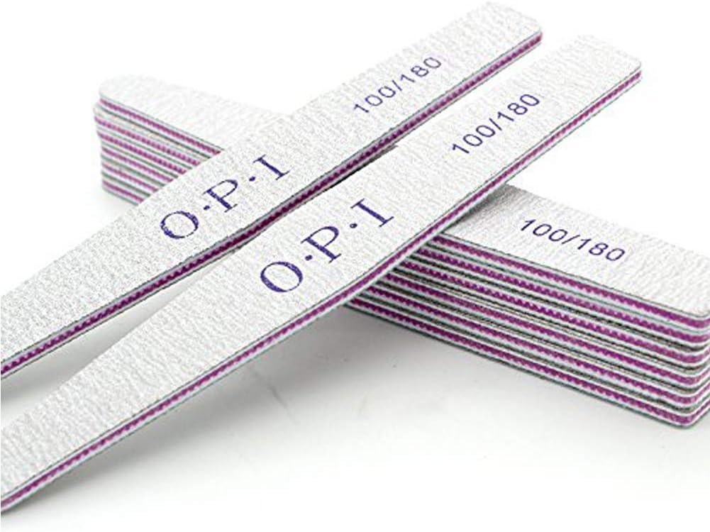 Nail File Professional Set, Double Sided Emery Board(100/180 Grit) Nail Styling Tools Pet Grooming Toolsfor Nail Grooming and Styling(10 Pack)