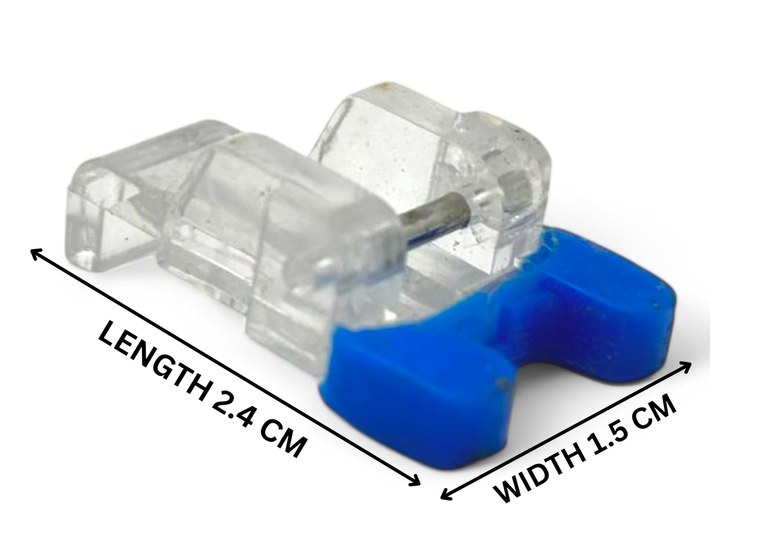Zenith Button Stitch Plastic Foot Stitch for All Automatic Sewing Machines (Singer Usha Brother) Blue Color — Amazon image 2