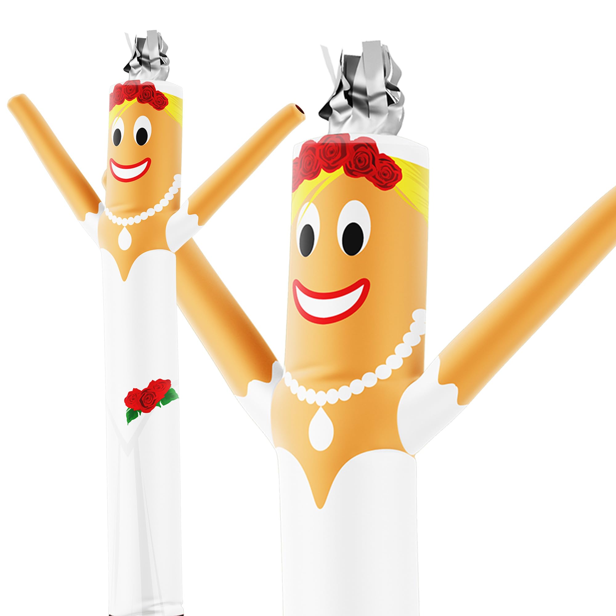 LookOurWay Air Dancers Wacky Waving Inflatable Tube Man Attachment - 6 Feet Tall Advertising Air Dancer Waving Man Inflatable Tube Guy - Blower Not Included - Bride