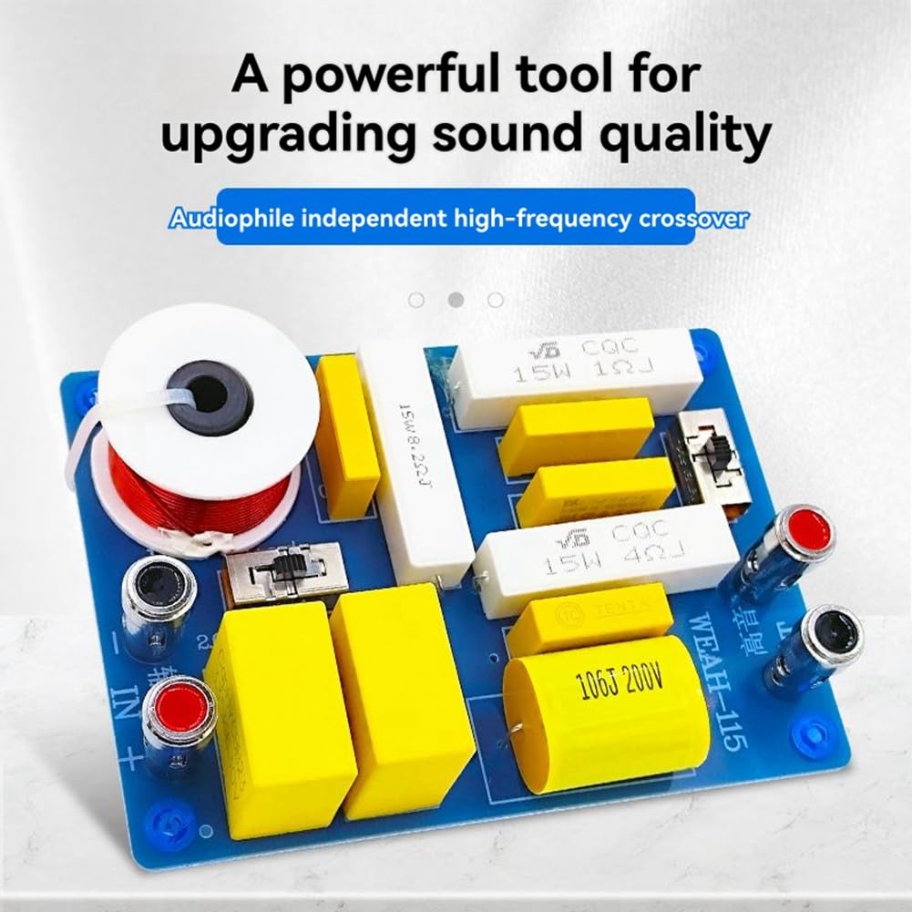 Singoli in Cui HiFi Speaker Frequency Divider Hi-Fi Pure Tweeter Audio Crossover Filtro Filtro del Diffusori Fai-da-Te