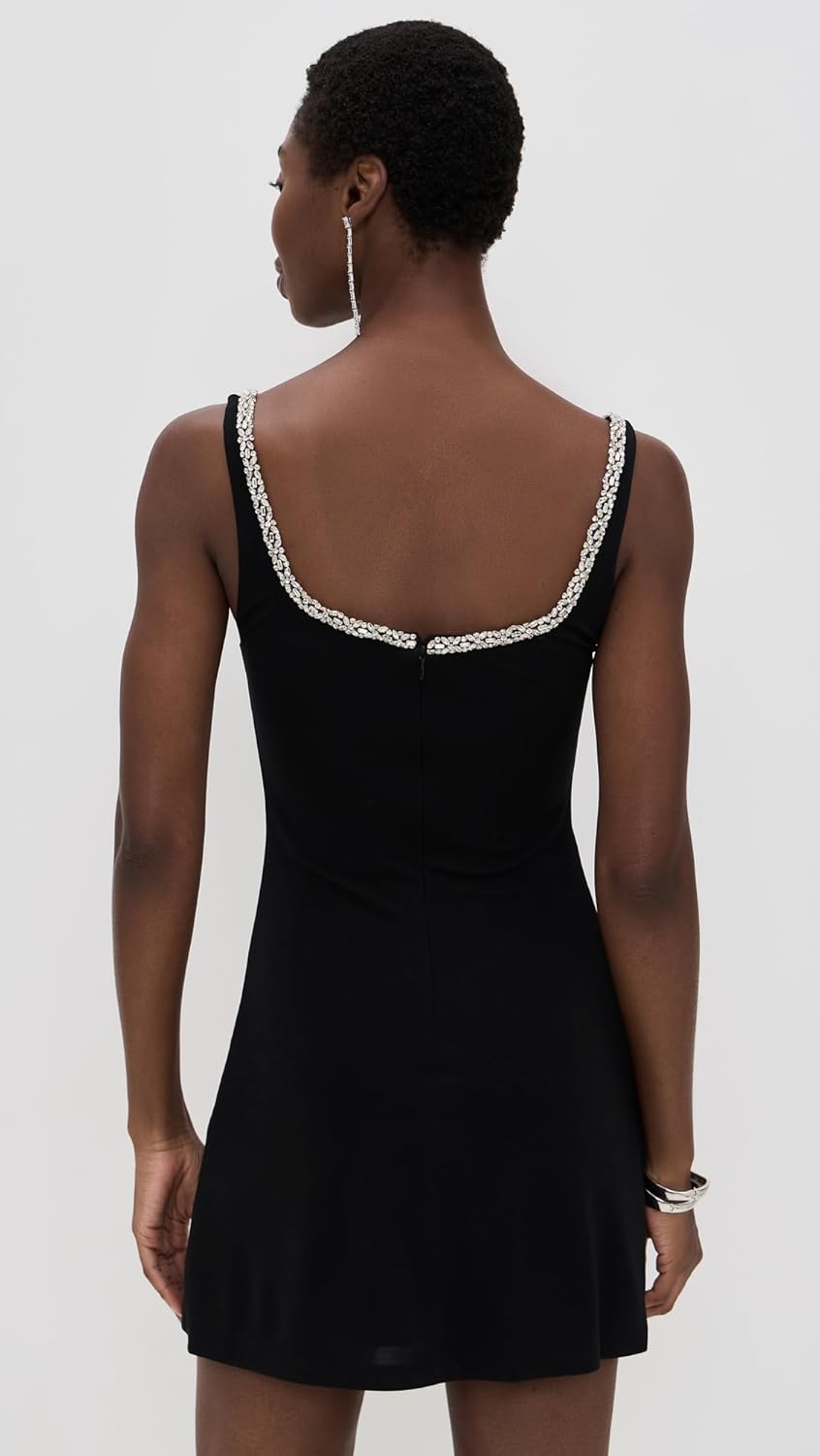 alice + olivia Women's Eve Embellished Trim Sweetheart Mini Dress - Image 3