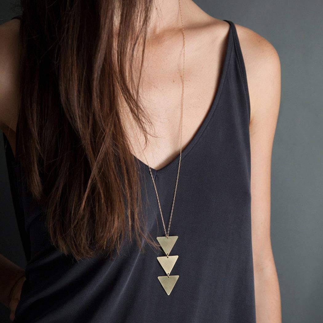Y-Necklace Gold Pendant Necklace 