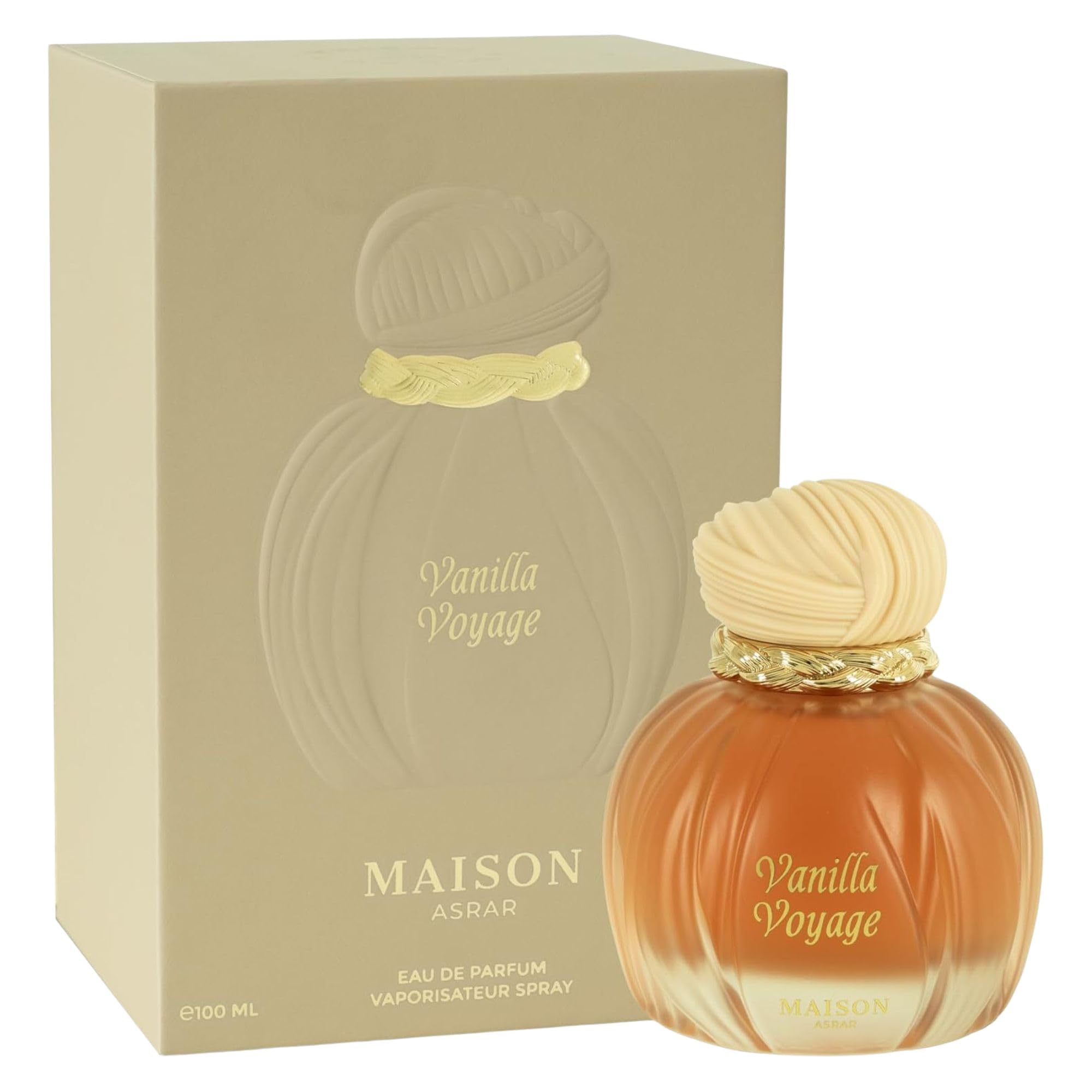 Eau De Parfum Maison Asrar VANILLA VOYAGE, Una Delizia Gourmand Avvolgente e Irresistibile, Che Dona Un’Aura Di Fascino e Sicurezza 100ml