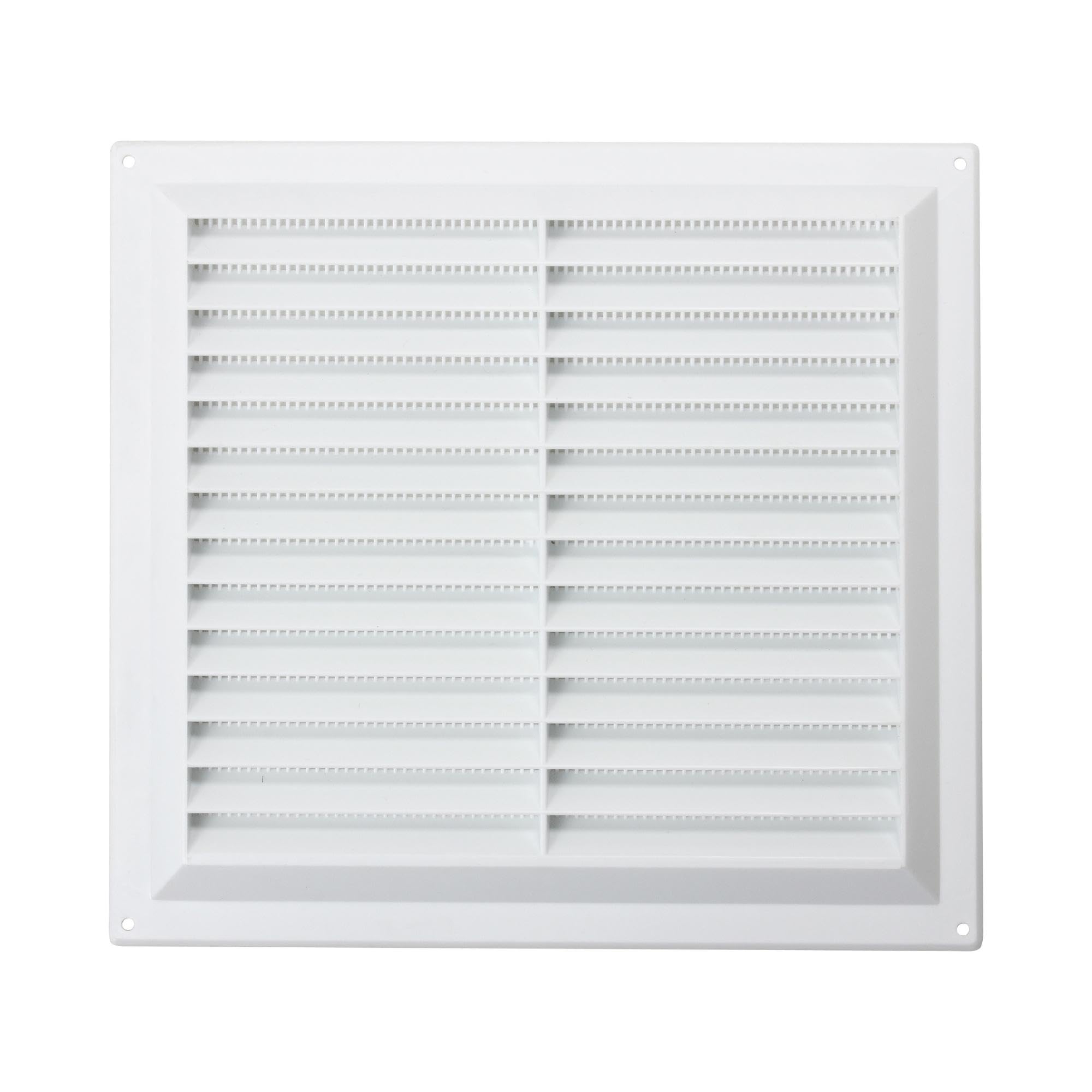 Select White Louvre Air Vent with Flyscreen - 9x9 inch