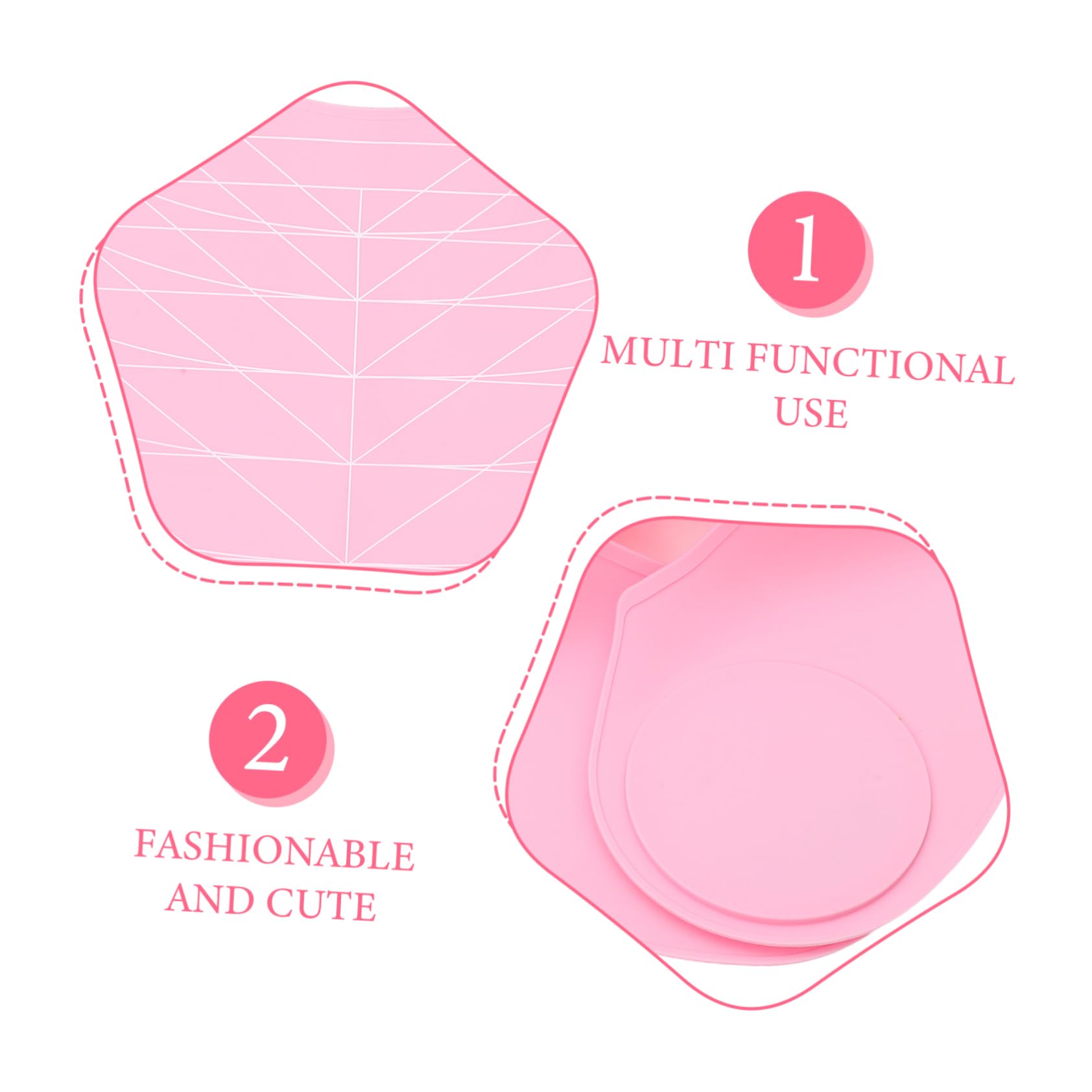 PLAFOPE Capa de Peluquería de Silicona Rosa para Mujeres, Gran Cobertura y Protección contra Tintes y Permanentes, Adecuado para Salones