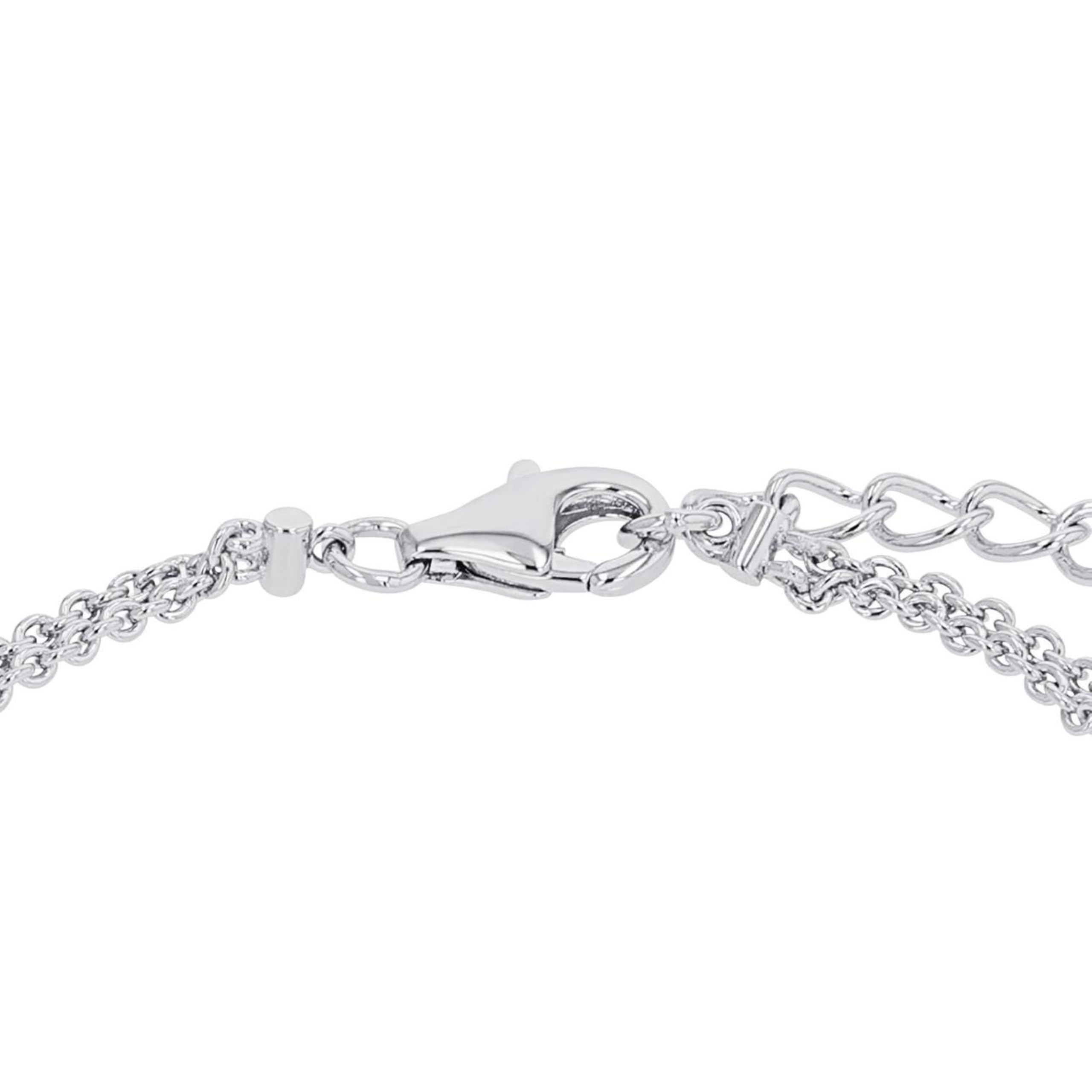 JOOP! Halskette aus 925 Sterling Silber für Damen, Halsschmuck, teilw. mit Schmuckstein, Silber 925 rhodiniert, Kommt in passender Schmuckbox