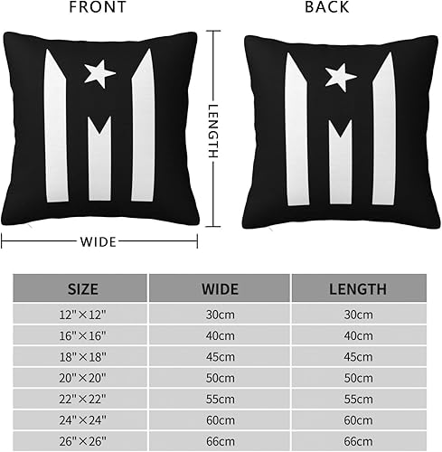 Miniatura 2 de Fundas de almohada con bandera de Puerto Rico, fundas de almohada decorativas de 18 x 18 pulgadas, funda de almohada para decoración al aire libre,