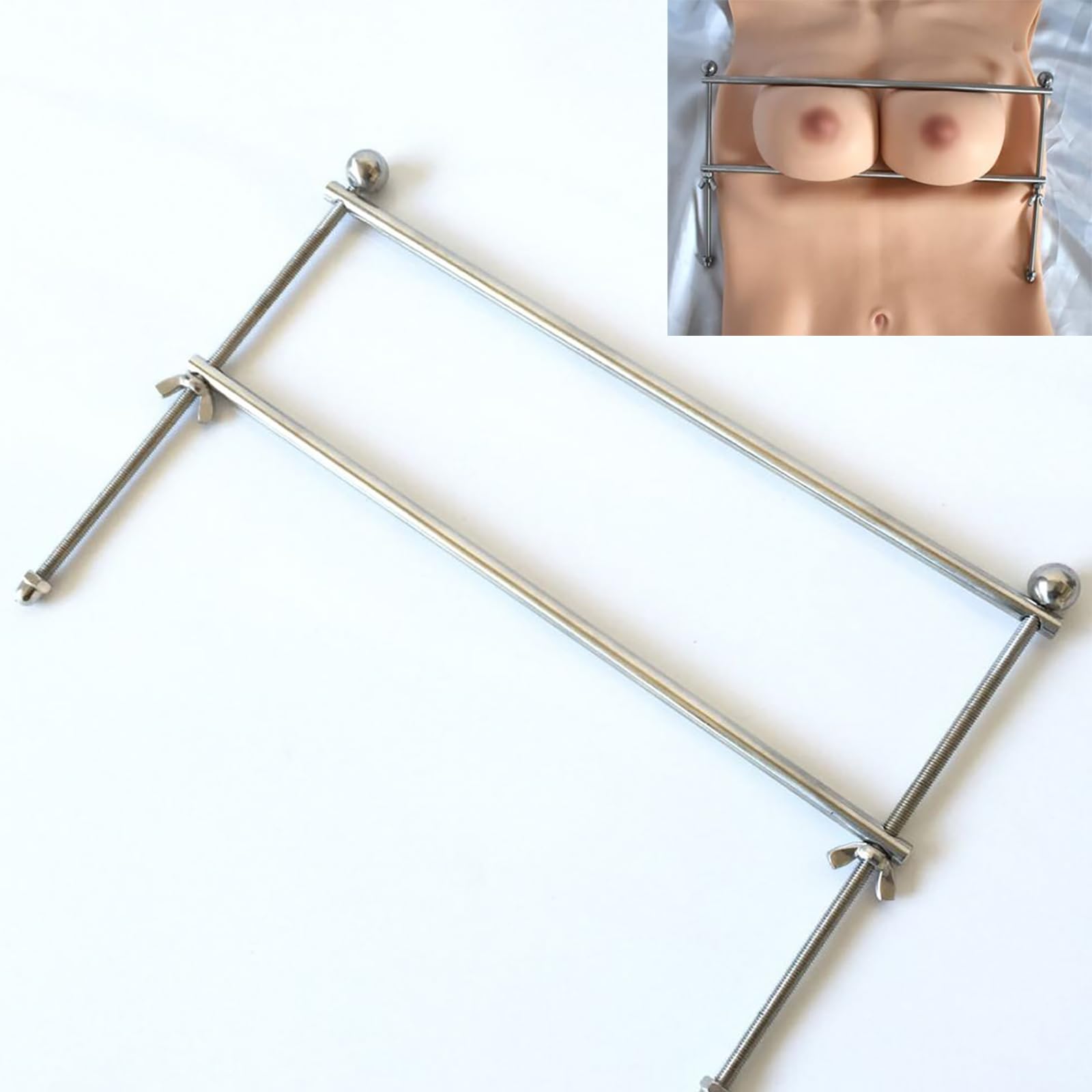Nipple Clamps Breast Clip Rack Compactor Steel Breast Bondage Hard Tit Restraints Slave BDSM Kink Toy