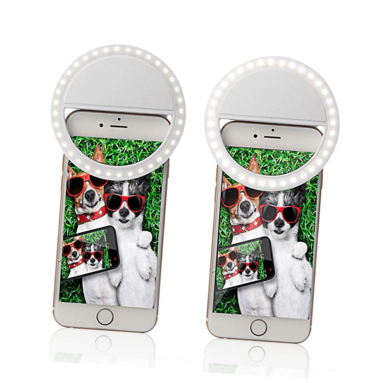 HAKIDZEL Clip on Light for Phone Powered Mobile Phone Fill Light Led Selfie Lamp Built-in Battery