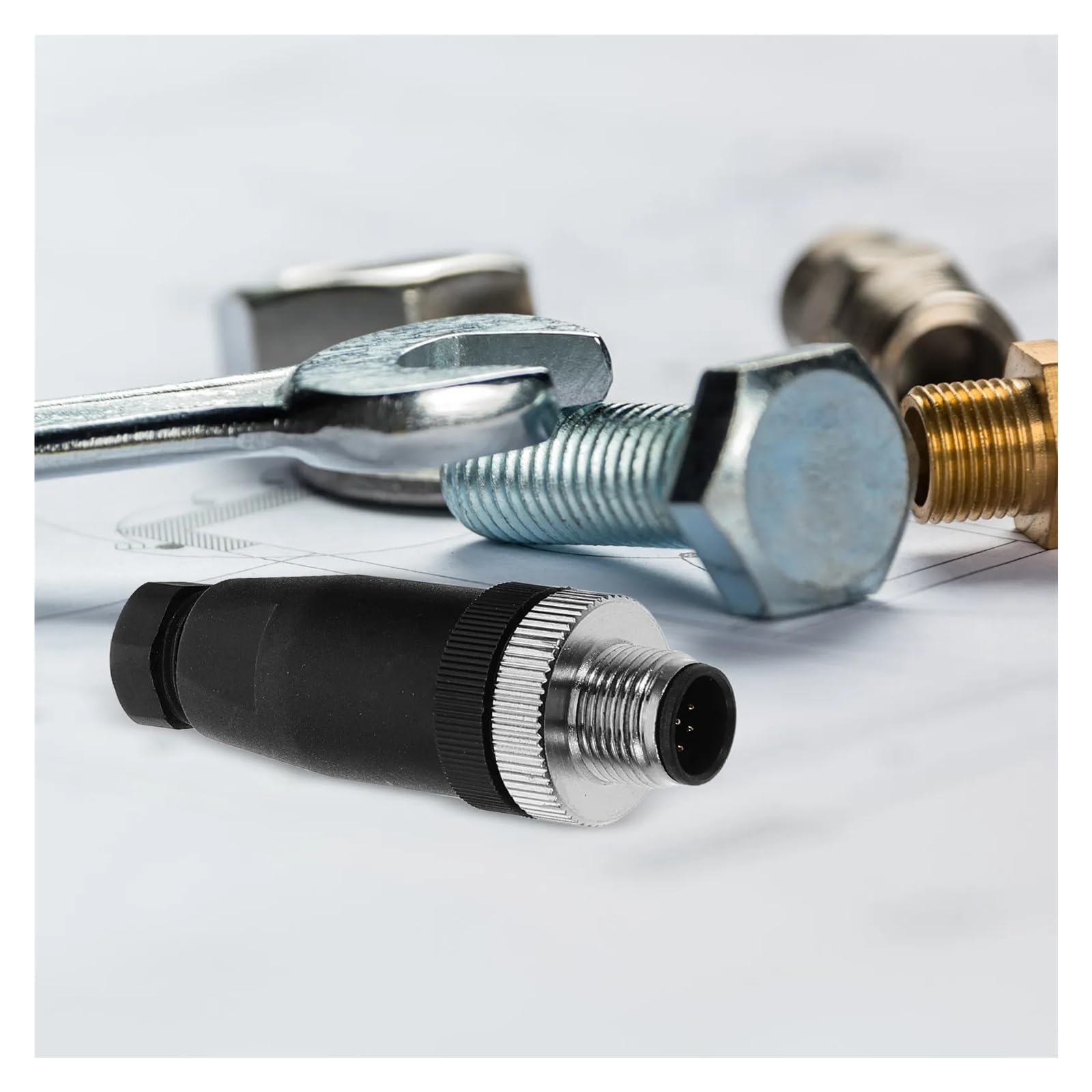 Connecteur aéronautique mâle à 8 broches, 5 pièces