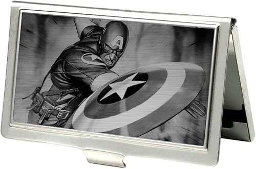 Buckle-Down Men's Business Card Holder-Captain America