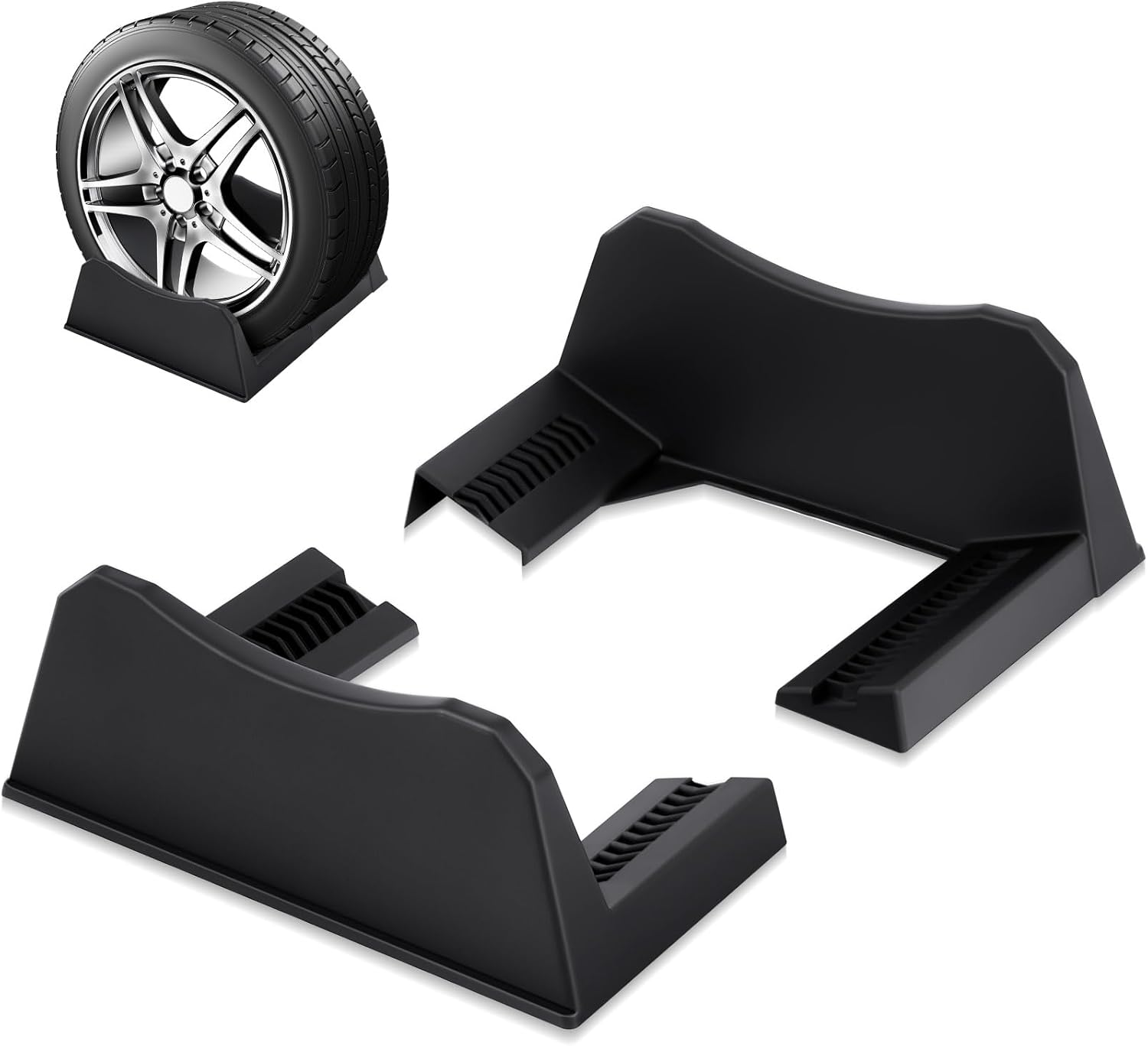 Amazon.com: Colingmill 2 Pcs Car Tire Display Stand Wheel Display Rack ...