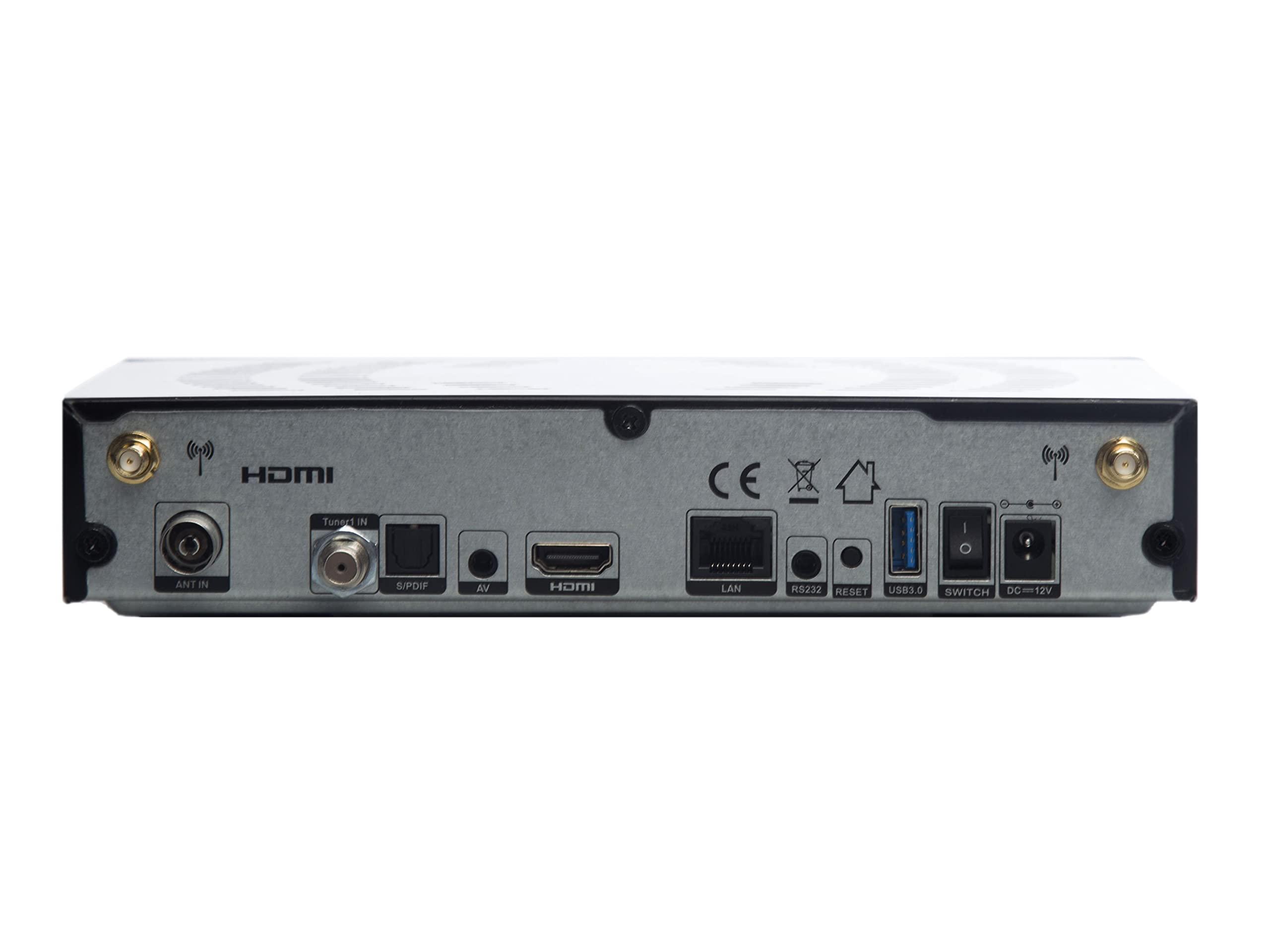 Qviart Dual Receptor 4K UHD Linux E2 + Android 9.0 Combo MULTISTREAM DVB-S2X+T2/C, Antenas WiFi 300MBPS, GIGABIT LAN, 2GB DDR4 RAM y 16GB Flash