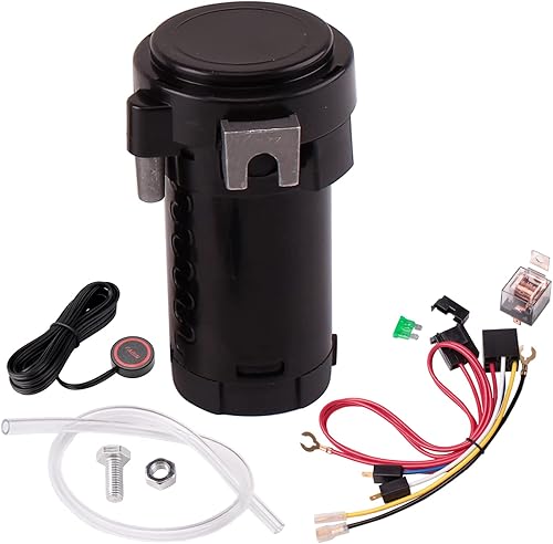 FARBIN Compresor de aire de bocina de tren 12V, mini bomba de aire para bocina de aire con manguera, arnés de cableado de relé de bocina de aire con