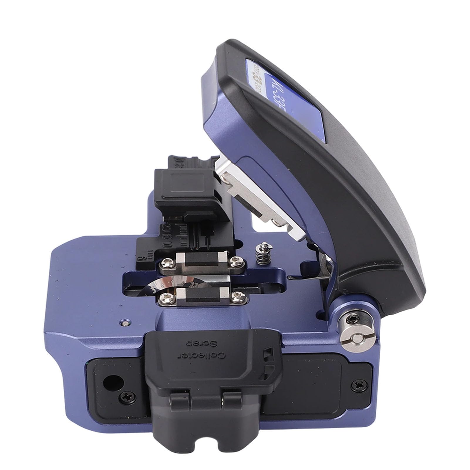 banapoy Cortador Fibra óptica, Herramienta Retracción Totalmente Automática Alta Precisión Cortador Cable Fibra óptica con Accesorio 3 en 1 para 250 um, 900 um, 3,0 Mm