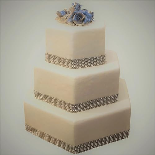 Miniatura 5 de Cinta de malla de diamantes de imitación de calidad suprema, rollo brillante a granel para manualidades, decoración de fiestas, 24 filas, 1 rollo