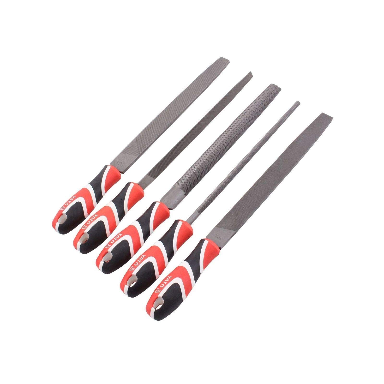YatoMetal File, Red, Set Of 5, Yt-6238