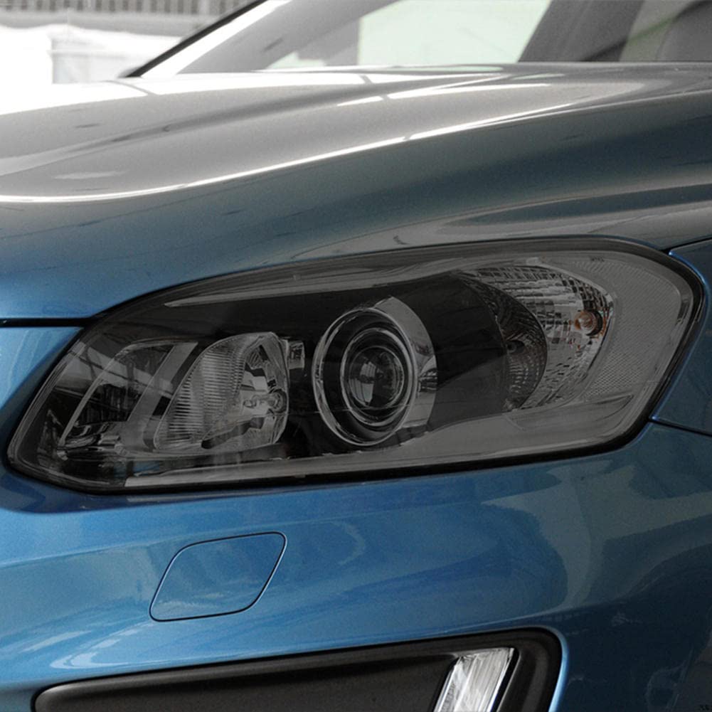 Film De Protection Phares TPU Volvo XC60 2017-2020 - Autocollant Transparent Noir Anti-Rayures