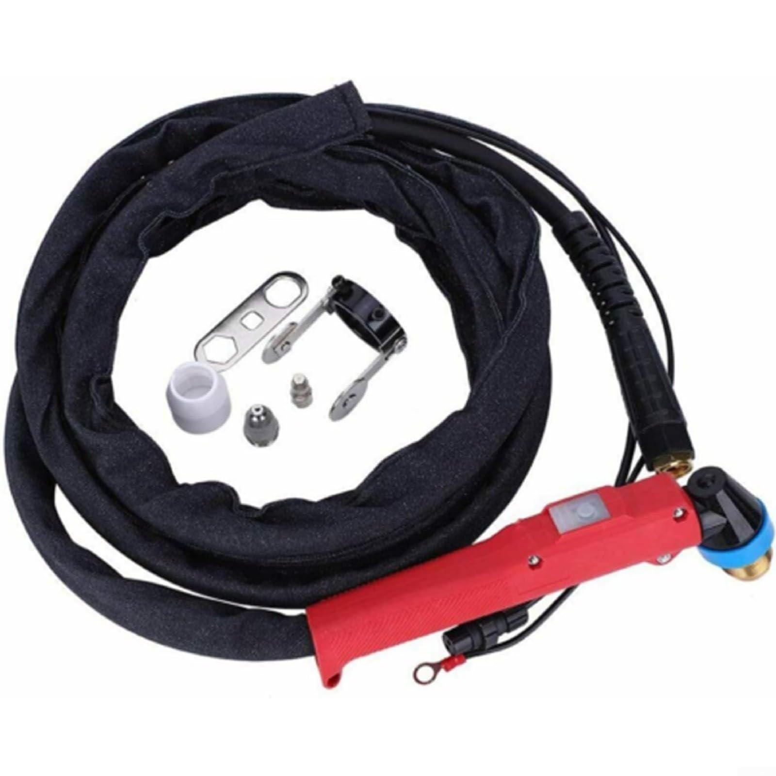 Juego de antorchas de corte de plasma P80 de grado profesional, 80 A 100 A, manguera de 4 m