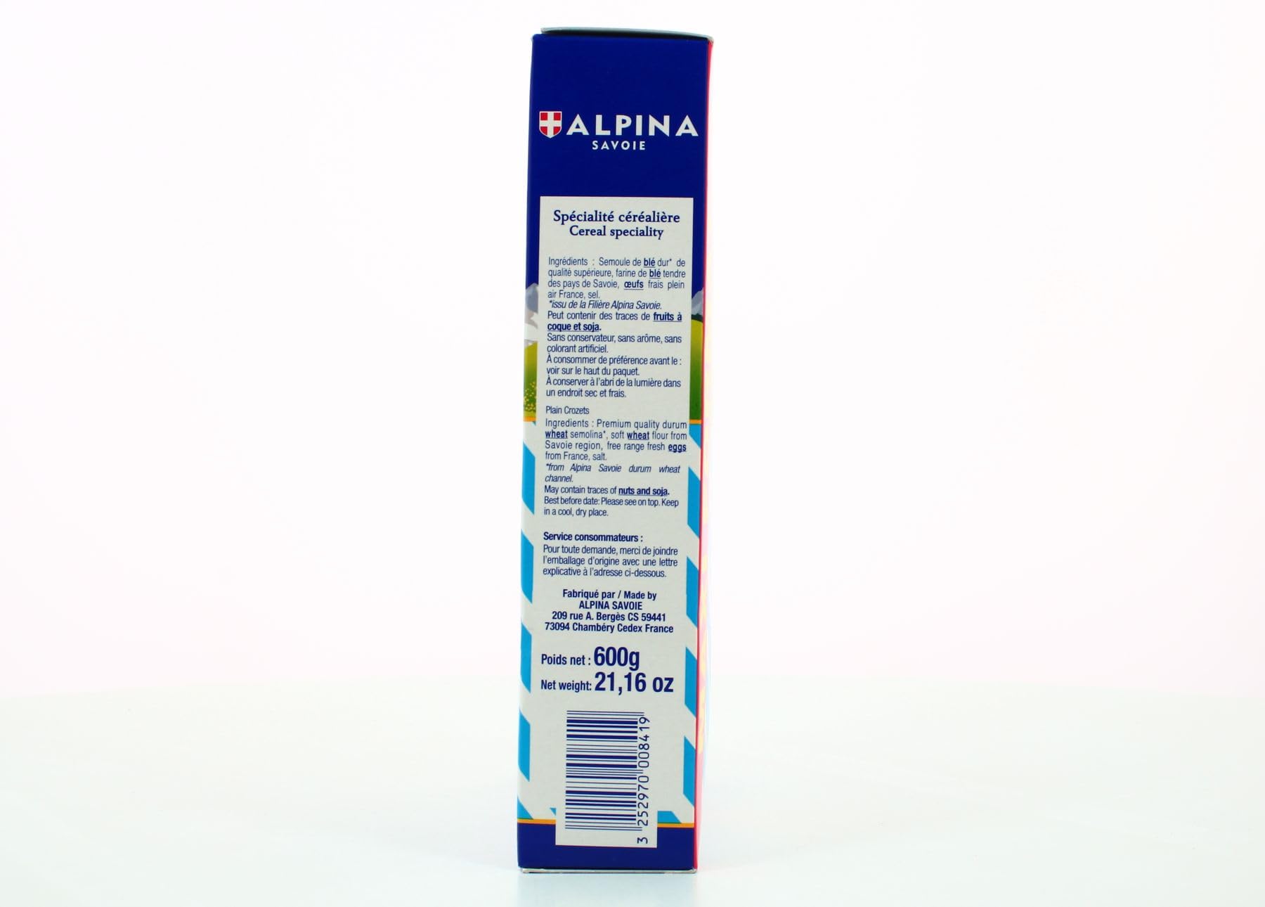 ALPINA SAVOIE - Alpina Savoie Les Crozets Nature, 600G - 600G - Lot De 3 - Vendu Par Lot