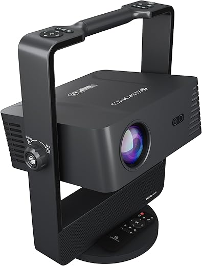 ZEBRONICS PIXAPLAY 29, Smart Projector, 14500 Lumens, Dolby Audio, 4K Support, 200 Inch Screen Size, Supports Bluetooth, HDMI, USB, WiFi, 1080p…
