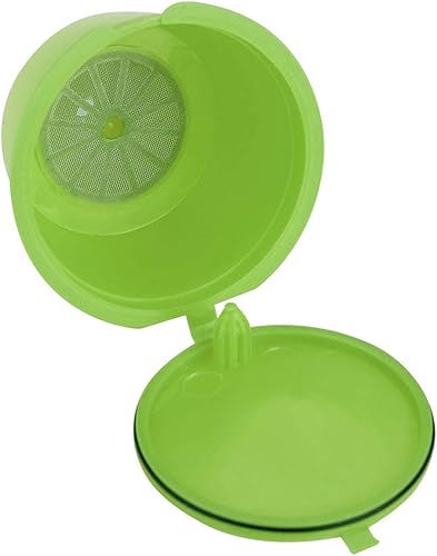 Miniatura 7 de K Cups reutilizables, juego de 5 filtros de café recargables con cuchara, cápsulas de café con filtro de malla integrado compatible con Nescafe