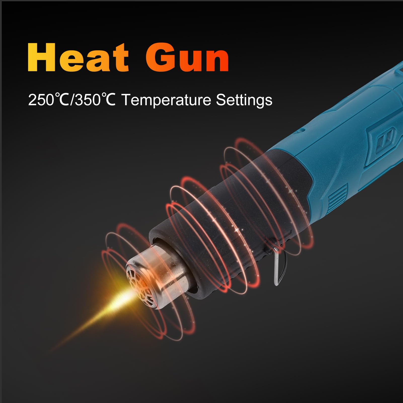 Garosa Pistolet Thermique Portable 300 W Léger en Forme de Stylo pour le Thermo-rétraction, le Durcissement de Résine et les Réparations électroniques (Prise UE)